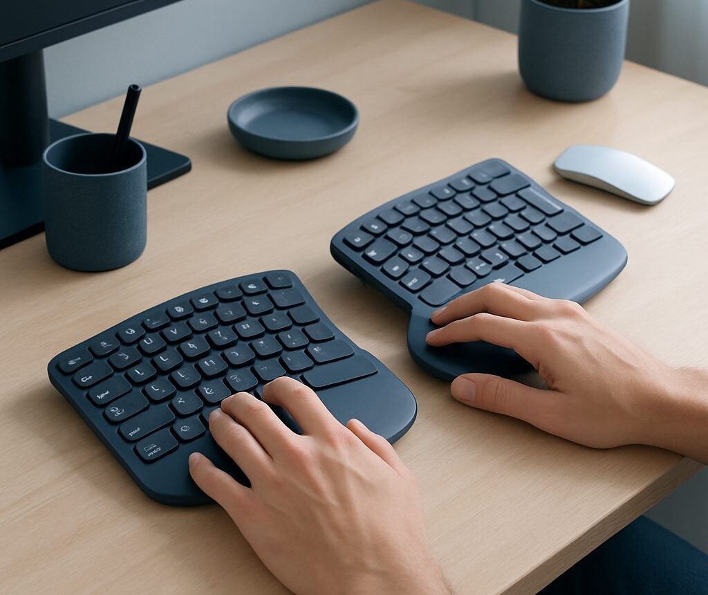 Clavier ergonomique : soulager poignets et épaules toute la journée