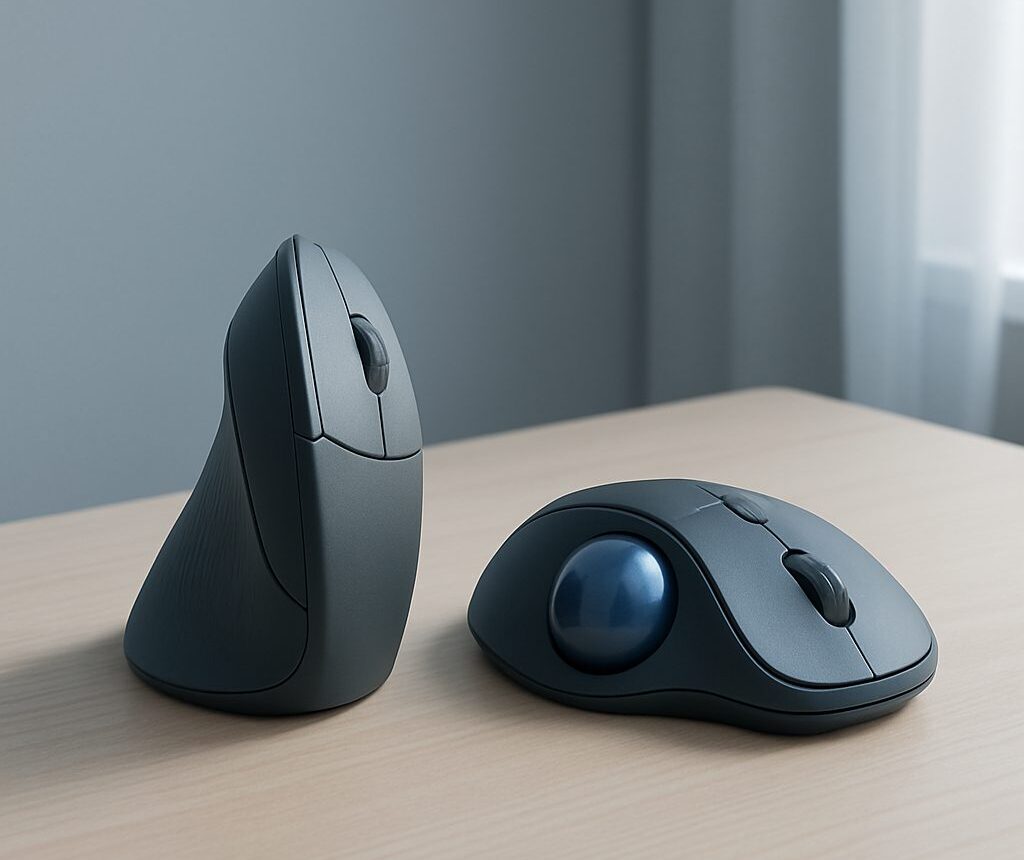 Souris verticale ou trackball : deux réponses au mal de poignet