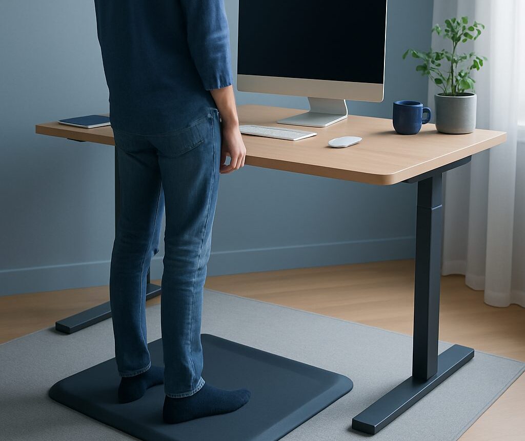 Tapis anti-fatigue pour bureau debout : utile ou gadget ? Comparatif
